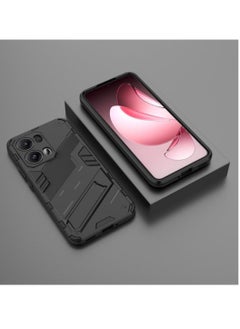 Generic OPPO Reno 13 Pro 5G - Original Punk Shock-Resistant Case Cover with Built-in Kickstand: Durable, Lightweight, and Shock-Absorbing - Black  - Image 4