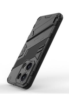 Generic OPPO Reno 13 Pro 5G - Original Punk Shock-Resistant Case Cover with Built-in Kickstand: Durable, Lightweight, and Shock-Absorbing - Black  - Image 3