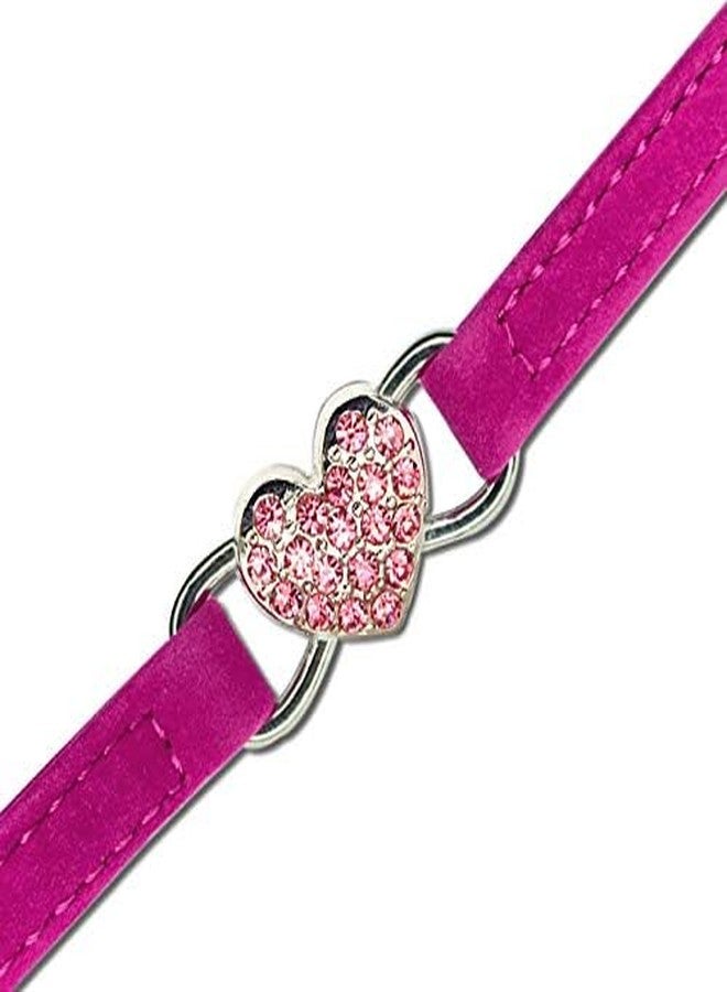 CHUKCHI Heart Bling Cat Collar with Safety Belt and Bell 8-11 Inches - Image 4