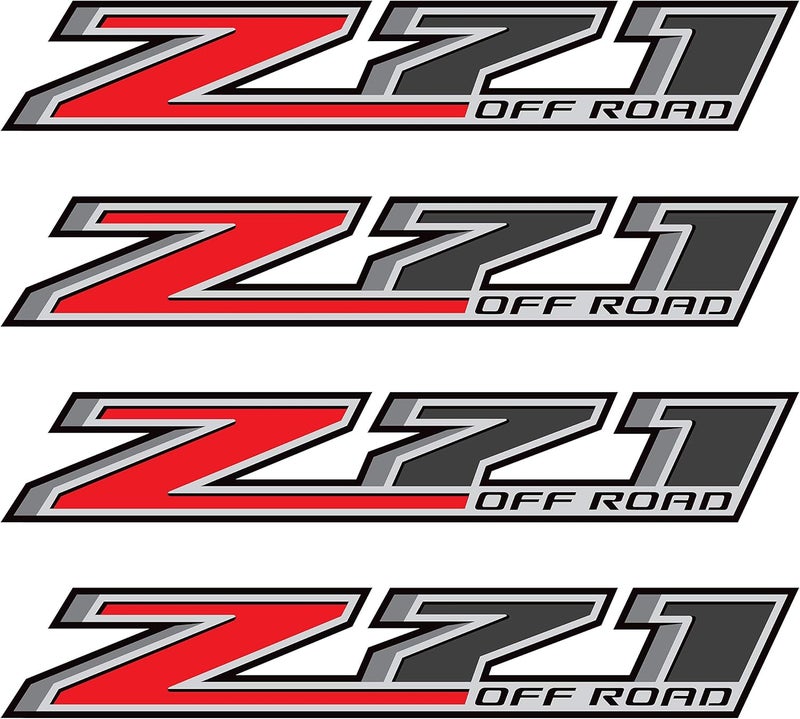 GOLD HOOK Z71 Offroad Truck Decals - 2014-2018 Bedside Stickers (Set of 4) - Image 1
