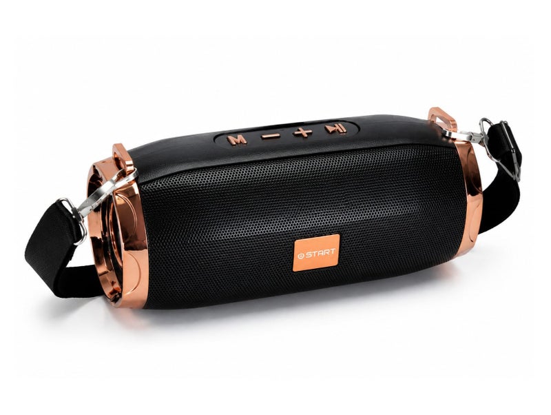 ST-805 Portable Wireless Bluetooth Speaker Stereo Sound Support USB and TF Card with Carry Strap Rechargeable Battery