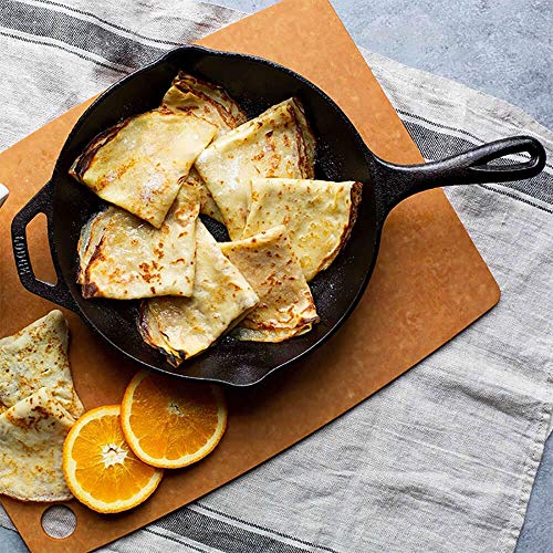 Lodge Chef Collection 10" Pre-Seasoned Cast Iron Skillet - Kitchen Essential for Frying & Searing - Image 5
