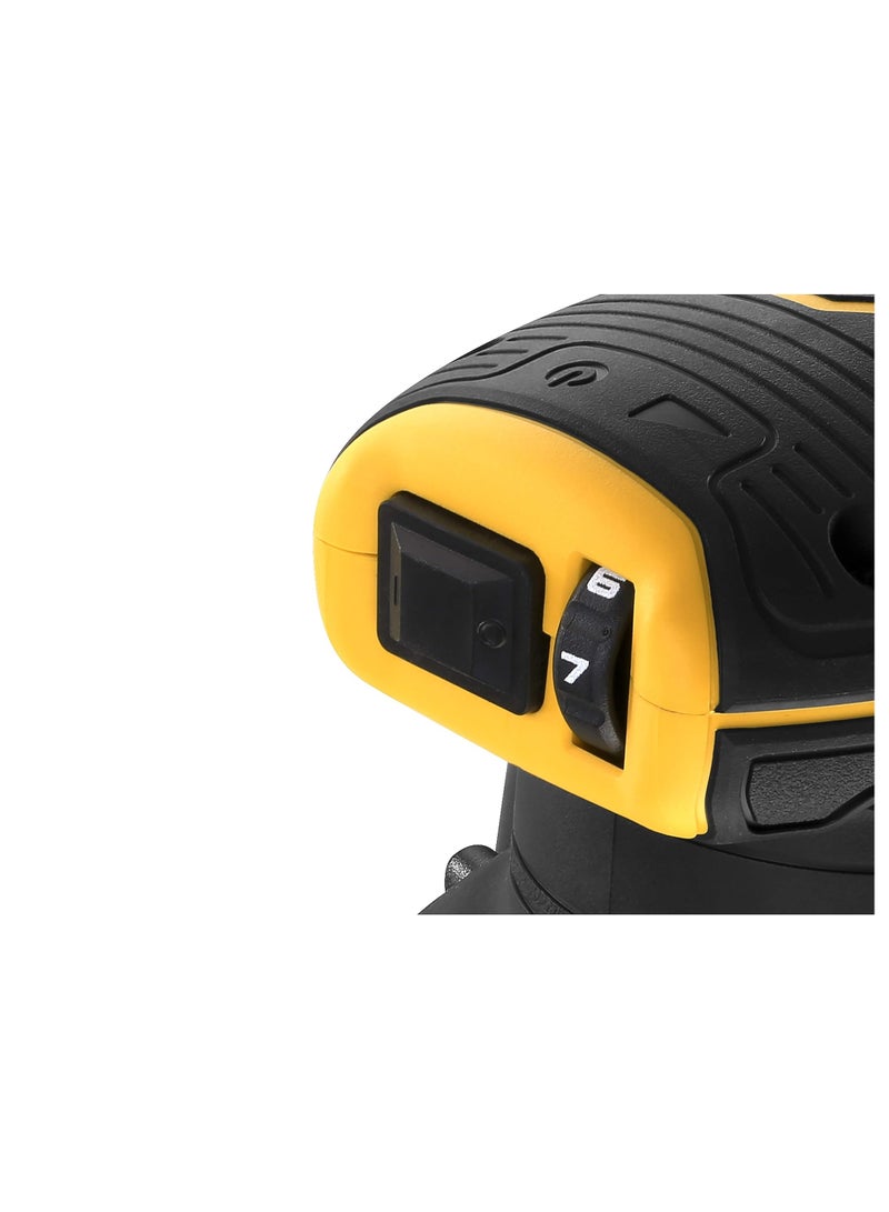 DEWALT 18V Cordless Brushless RO Sander 2 x 4Ah Batteries & Chargers - Image 2