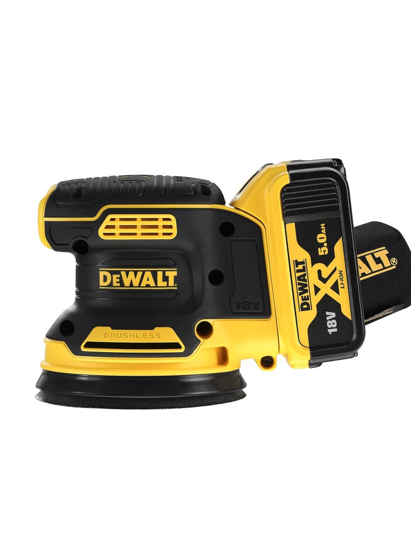 DEWALT 18V Cordless Brushless RO Sander 2 x 4Ah Batteries & Chargers - Image 4
