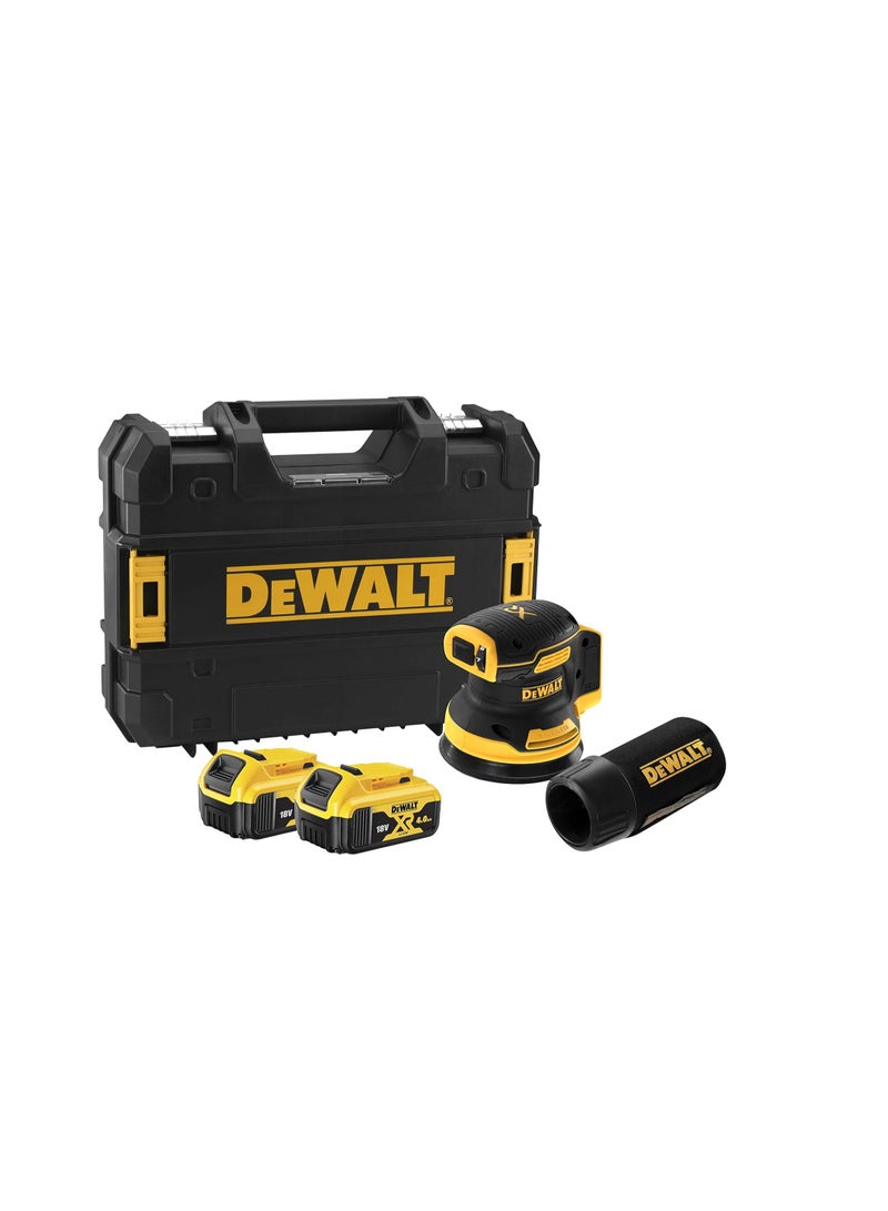 DEWALT 18V Cordless Brushless RO Sander 2 x 4Ah Batteries & Chargers - Image 3