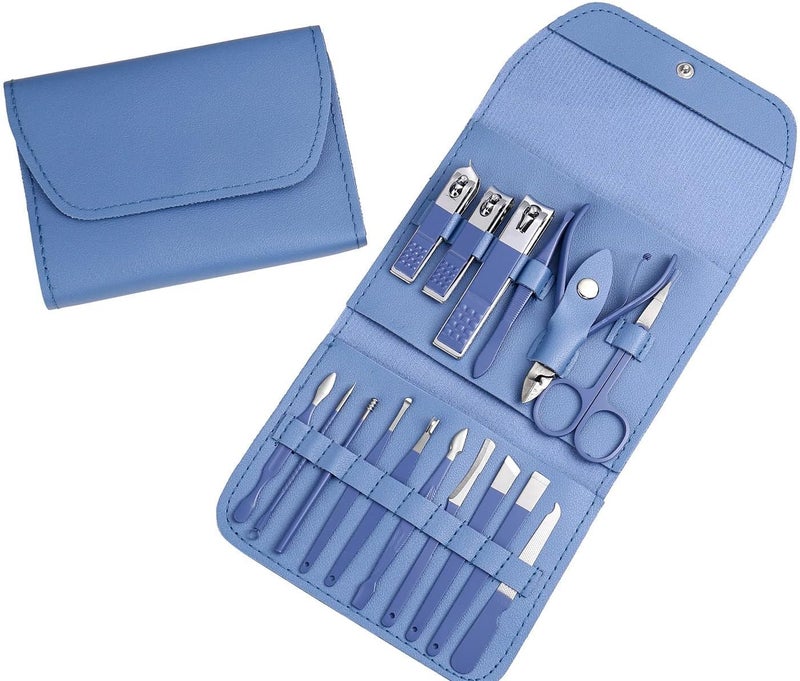 ALKAYAN Professional Nail Clippers Manicure Set - 16 Pcs Stainless Steel Nail Care To... - Image 1