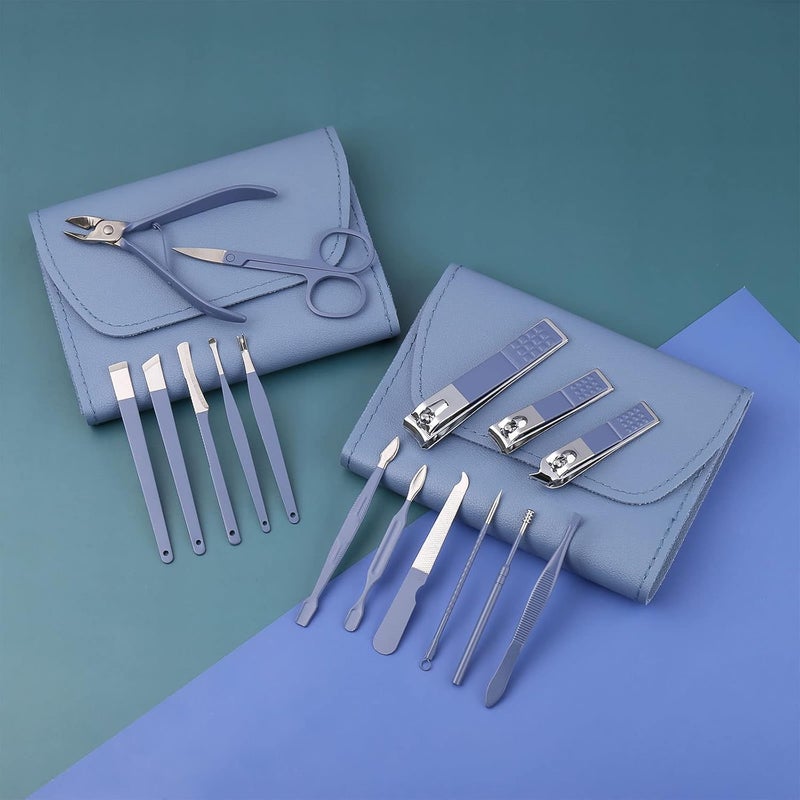 ALKAYAN Professional Nail Clippers Manicure Set - 16 Pcs Stainless Steel Nail Care To... - Image 3