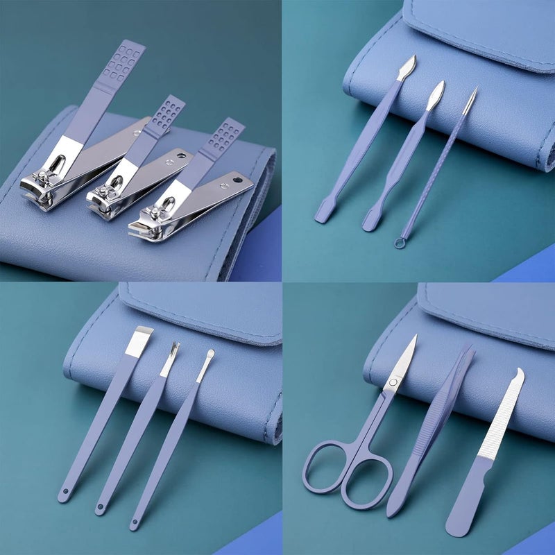 ALKAYAN Professional Nail Clippers Manicure Set - 16 Pcs Stainless Steel Nail Care To... - Image 2