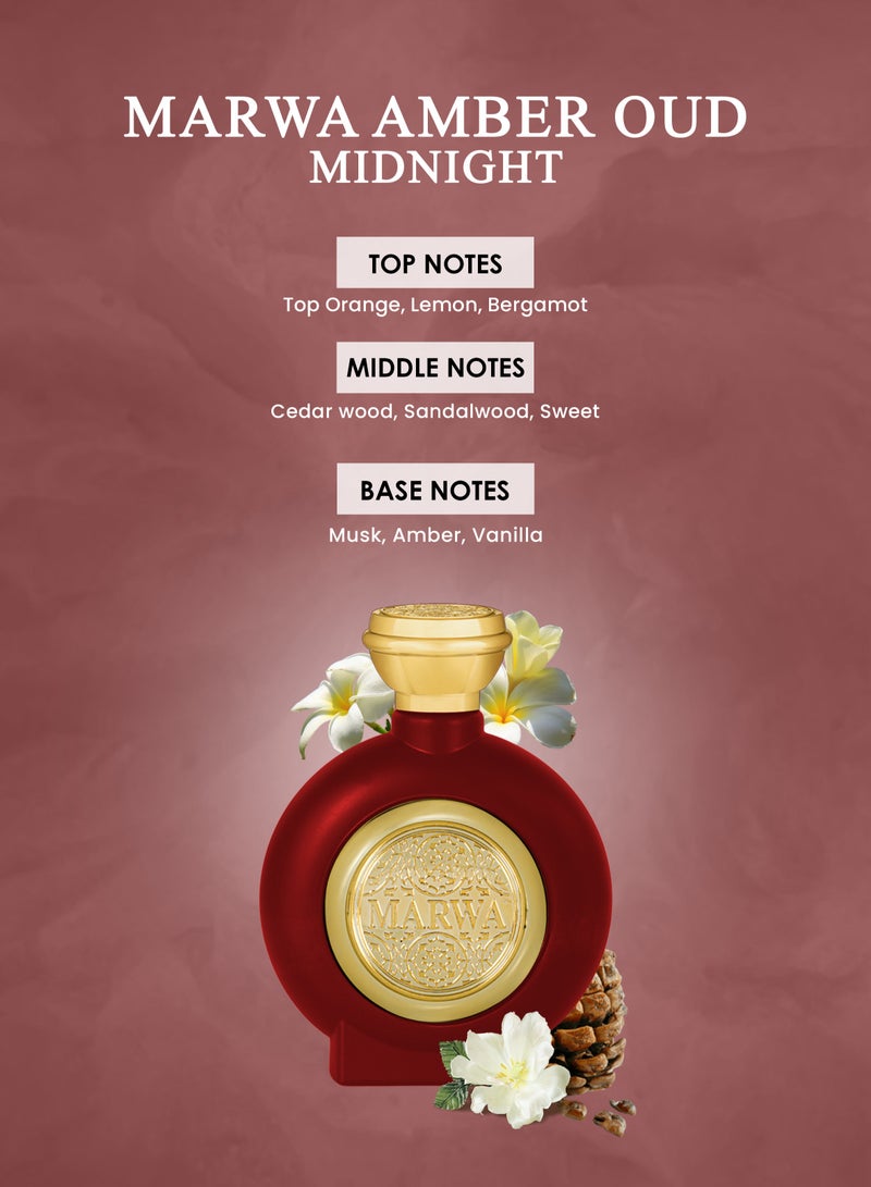 mahabub MARWA AMBER OUD MIDNIGHT 100ML From Mahabub perfumes - Image 2