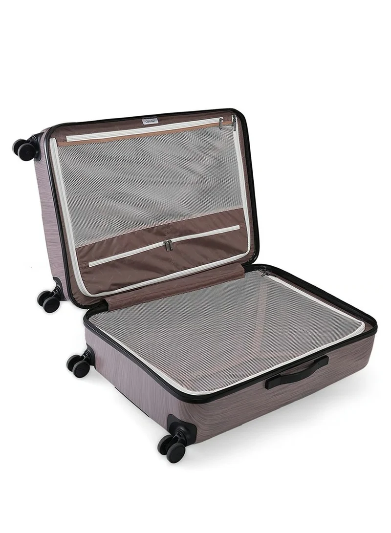 CALVIN KLEIN Calvin Klein South Hampton Hardside Spinner Luggage On Wheels, Ultra Lightweight ABS, 4 Double Wheels