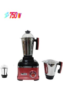 arwaa Professional Pro 750W Red Rose With Coating Body,3-In-1 Mixer Grinder With Ss Jars & Blades – 3 Speed, Copper Winding Motor Dry & Wet Fine Grinding Mixing Juicing – 2 Year Warranty (Made In Uae)  - Image 1
