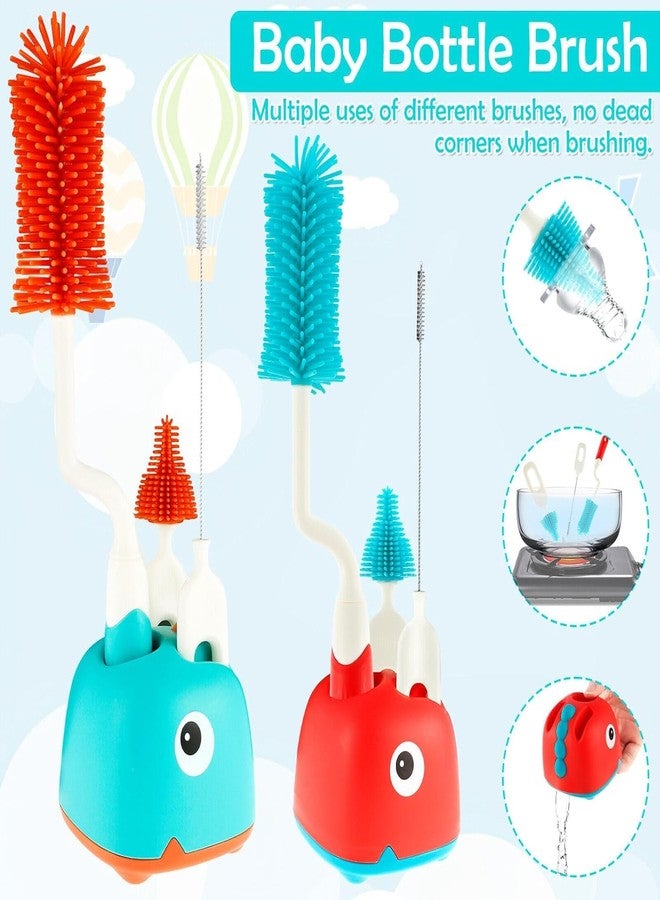RAMNATH IMPEX RAMNATH Bottle Brush, Bottle Brush Cleaner, Brush Set, Water Bottle Cleaner Brush Set with Straw & Long Handle Silicon Brush for Narrow Neck Containers, Baby Bottles, Hydro Flask, Sports Bottle. - Image 4