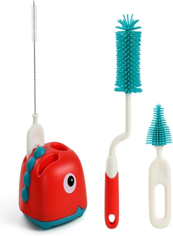 RAMNATH IMPEX RAMNATH Bottle Brush, Bottle Brush Cleaner, Brush Set, Water Bottle Cleaner Brush Set with Straw & Long Handle Silicon Brush for Narrow Neck Containers, Baby Bottles, Hydro Flask, Sports Bottle. - Image 1