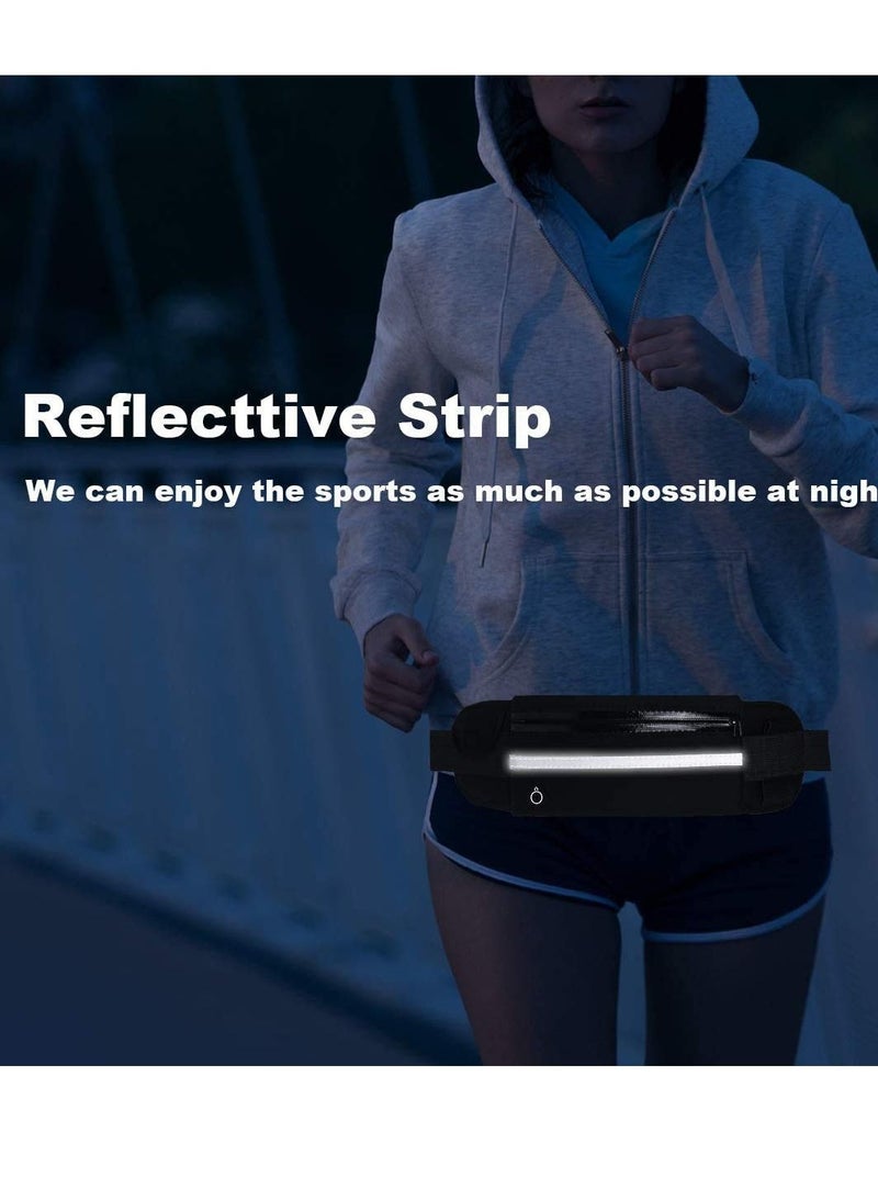 SYOSI Running Pouch Belt Waist Pack Bag, Adustable Workout Gym f anny Pack, Bounce Free Jogging Pocket Belt with Large Capacity, Perfect for Running Walking Cycling Outdoor exercise - Image 2