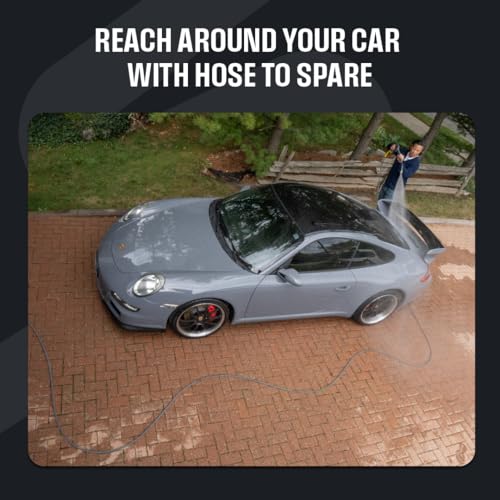 ACTIVE Pressure Washer Hose 50 Ft 5/16" - Kink Resistant Steel braided Power Washer Hose for All Electric & Gas Pressure Washers, Flex Hose w/Max 4000 PSI & 12 GPM at a peak temperature of 212F - Image 4