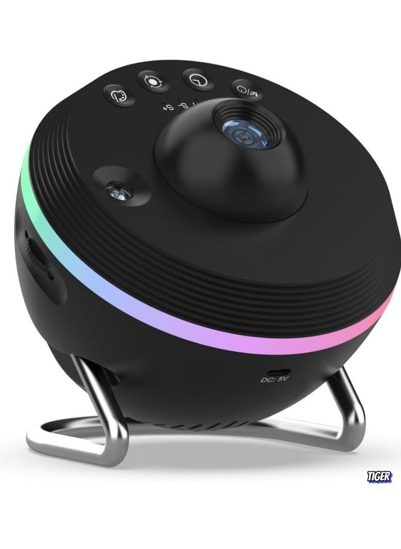 TIGER Galaxy Projector | 13-in-1 Planetarium Star Projector | Solar System Projector for Kids Bedroom Ceiling Decor | Starry Sky Night Light with Timer & RGB Effects – Ideal for Relaxation and Sleep  - Image 1
