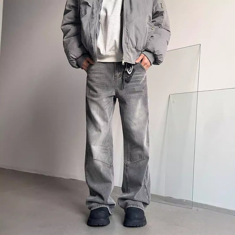Unisex Classic Denim Jeans Loose Fit Daily Outdoor Wear - Image 3