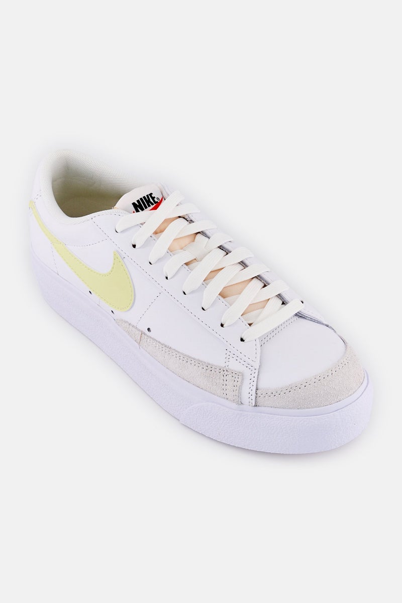 Nike Women Blazer Low Platform Lace Up Outdoor Shoes, White - Image 1