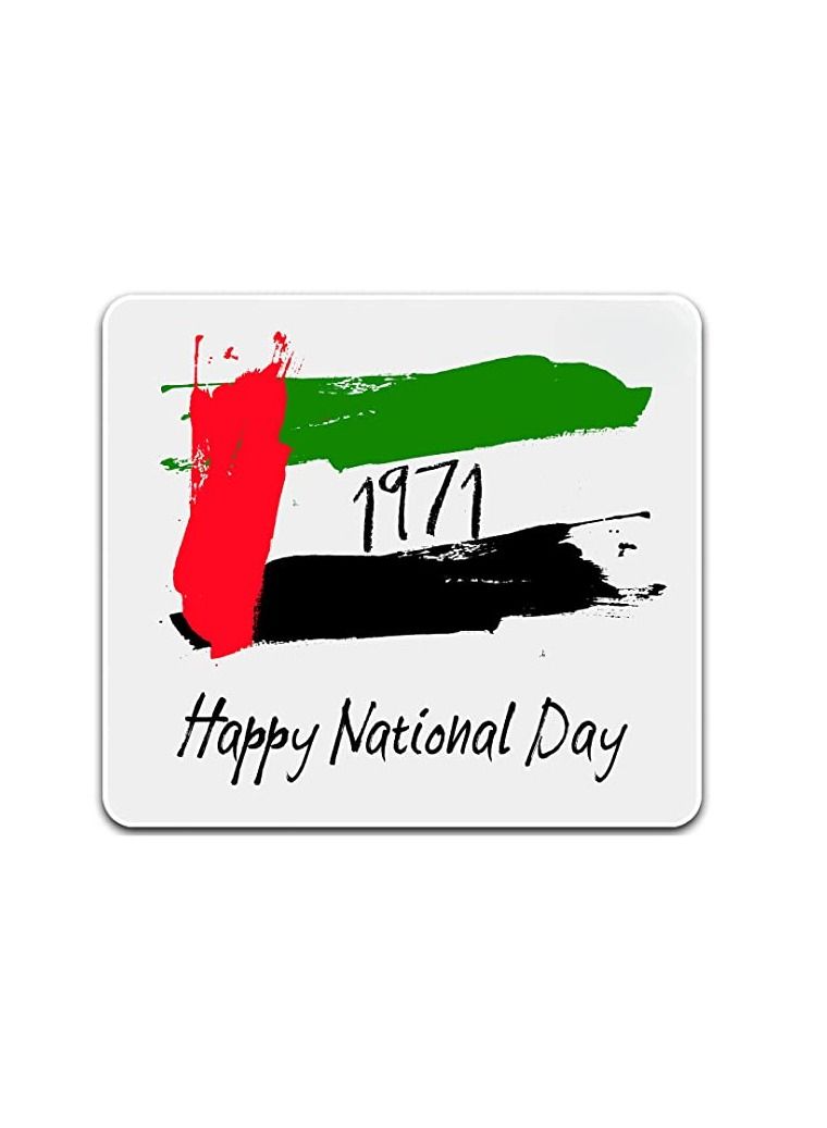 PRINTSHOP4ME Mouse pad with Printed theme design for Celebrating UAE  National Day or Flag day (Design 1) - Image 1