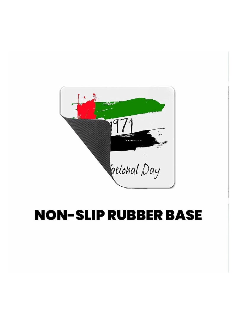 PRINTSHOP4ME Mouse pad with Printed theme design for Celebrating UAE  National Day or Flag day (Design 1) - Image 4