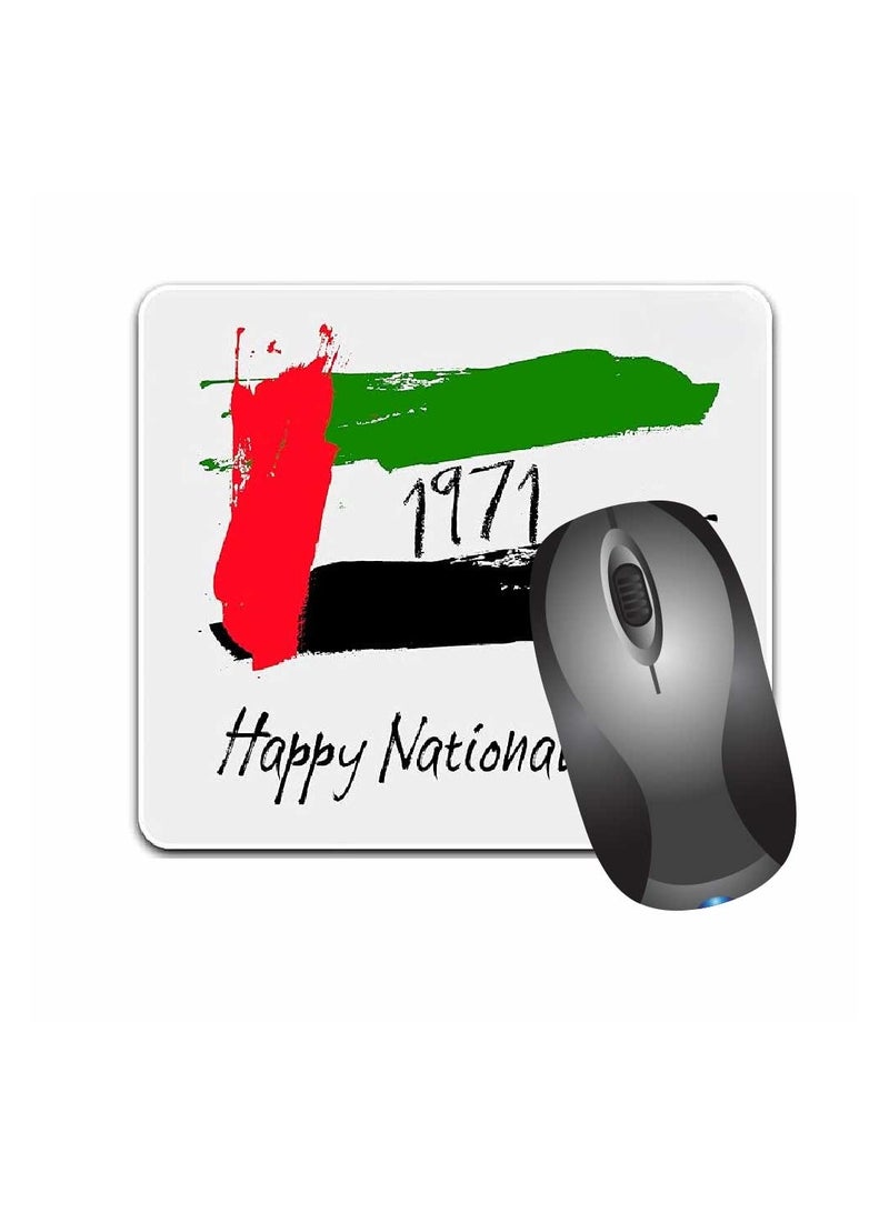 PRINTSHOP4ME Mouse pad with Printed theme design for Celebrating UAE  National Day or Flag day (Design 1) - Image 2