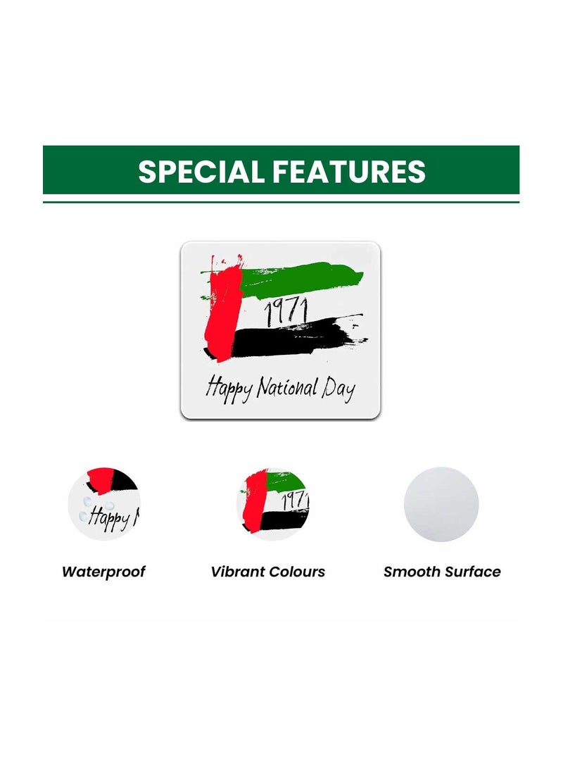 PRINTSHOP4ME Mouse pad with Printed theme design for Celebrating UAE  National Day or Flag day (Design 1) - Image 3