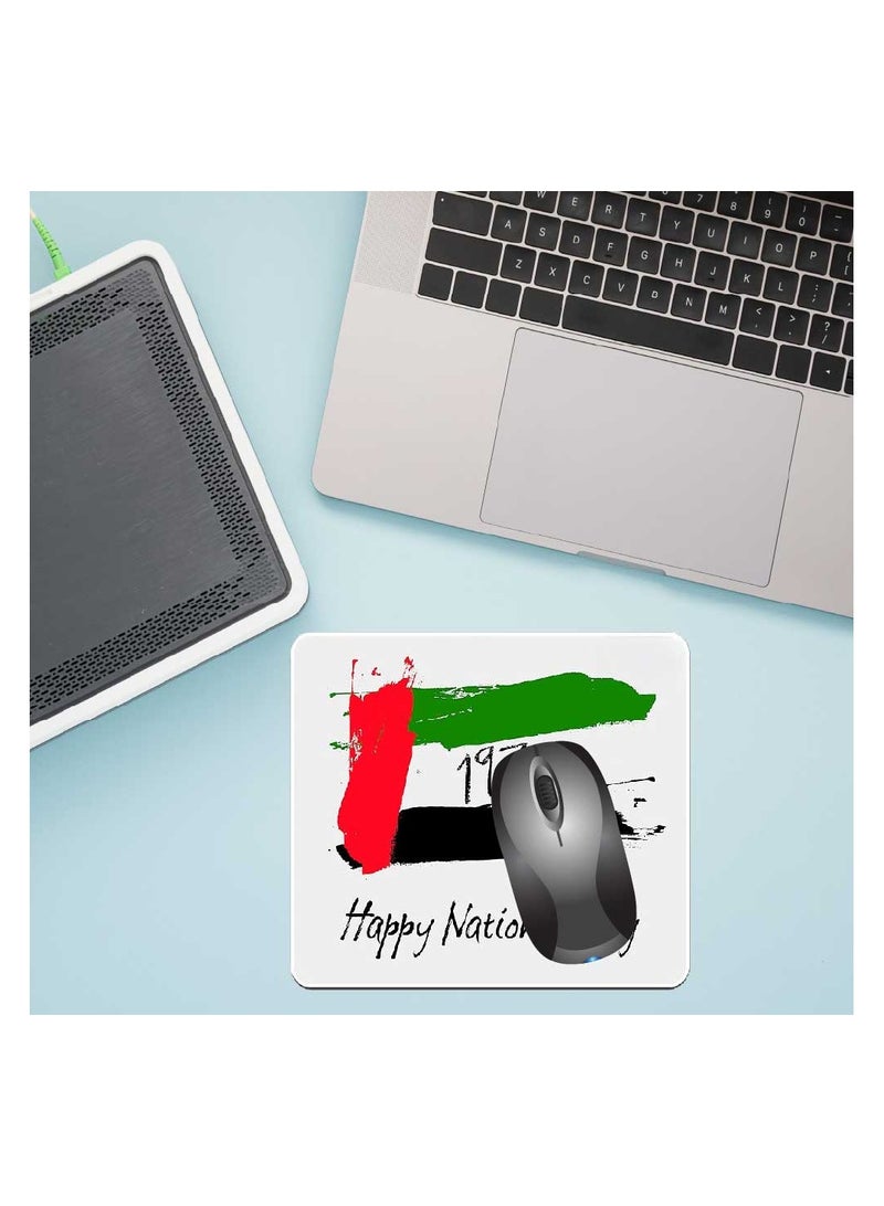 PRINTSHOP4ME Mouse pad with Printed theme design for Celebrating UAE  National Day or Flag day (Design 1) - Image 5