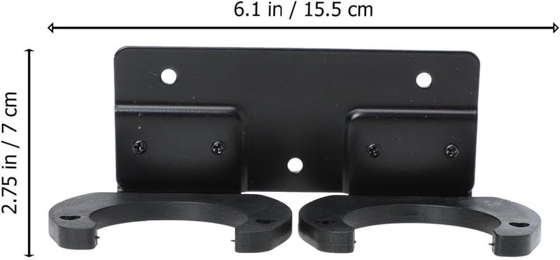 Wall-Mounted Metal Microphone Holder Stand Dual Hooks for Mic Storage, Universal Mic Support for Ktv, Stage, and Studio Use - Image 2