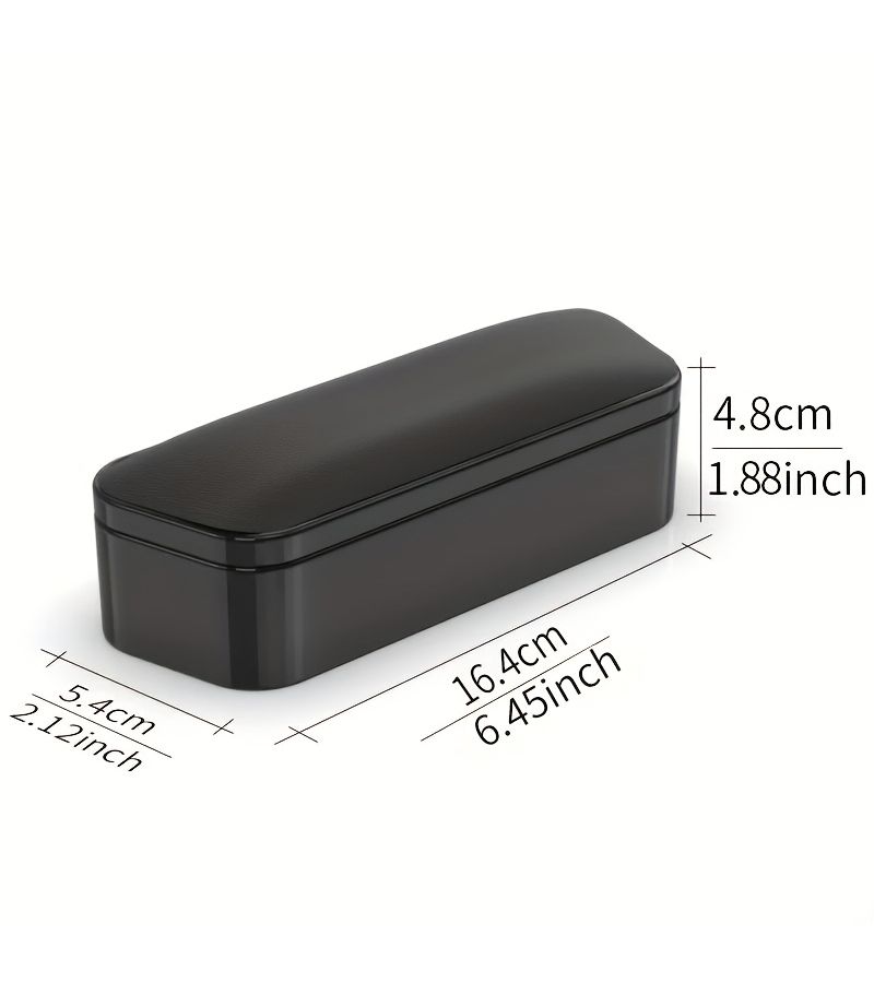 Black Adjustable Car Armrest Box Seat Elbow Rest Storage Support - Image 2