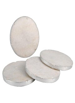 Thirstystone Old Hollywood Round White Marble Coasters, All Natural Marble, Non-Slip Cork Backing, Drink Absorbent & Protects Table, Set of 4 - pzsku/Z8B7F7FA6689227D403CEZ/45/_/1693406458/d71077fb-7c0d-415c-be59-368c96b74ef5