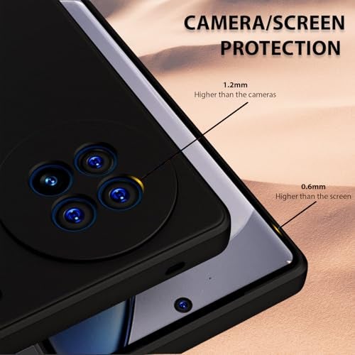 LIRAMARK Silicone Soft Back Cover Case for Vivo X90 5G (Black) - Image 3
