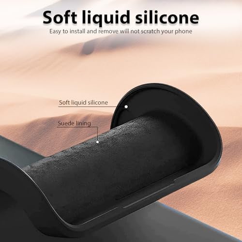 LIRAMARK Silicone Soft Back Cover Case for Vivo X90 5G (Black) - Image 4