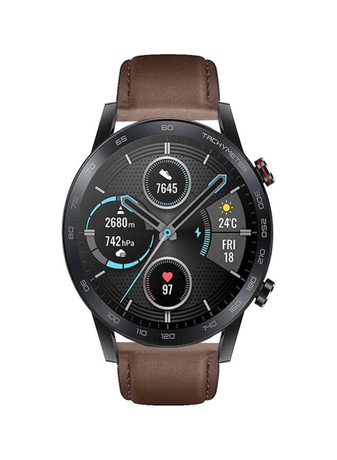 NIBEMINENT Replacement Band For Honor MagicWatch 2 46mm Dark Brown - Image 2