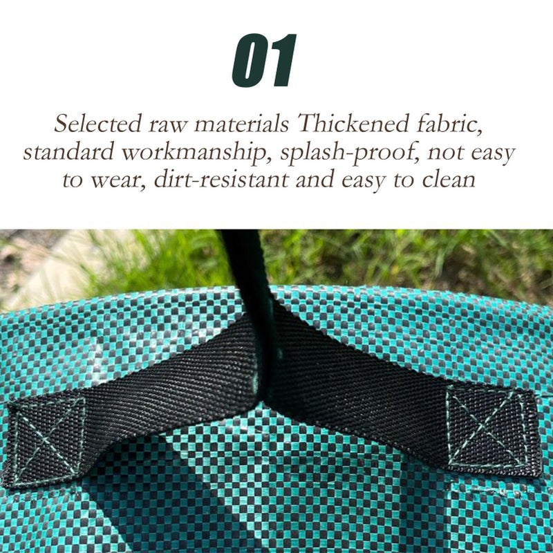 30 Inch Woven Cloth Garden Waste Bag For Yard Cleanup Grass Clippings Leaves Storage - Image 4