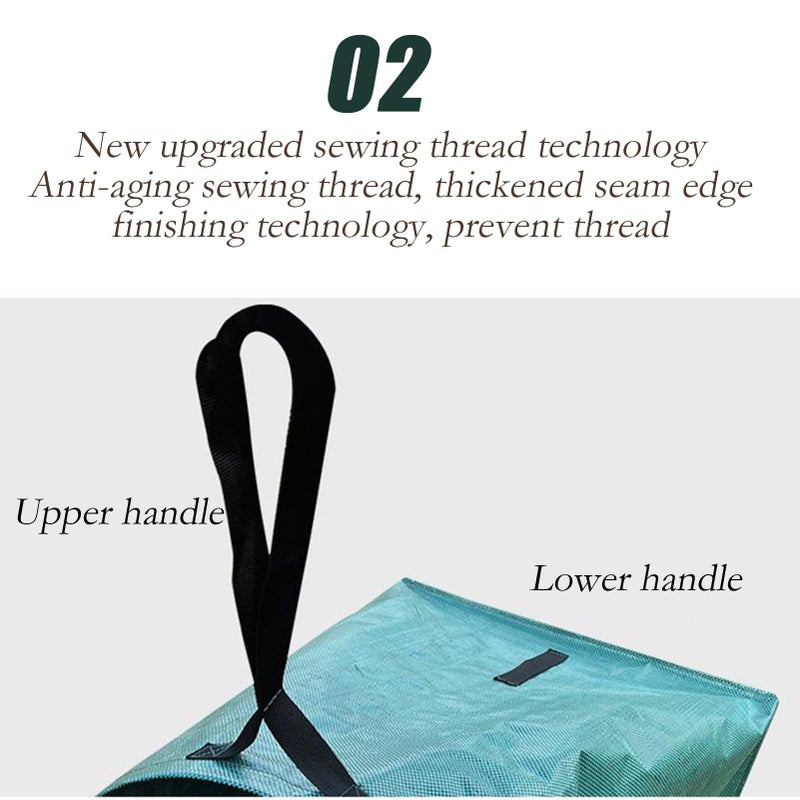 30 Inch Woven Cloth Garden Waste Bag For Yard Cleanup Grass Clippings Leaves Storage - Image 5