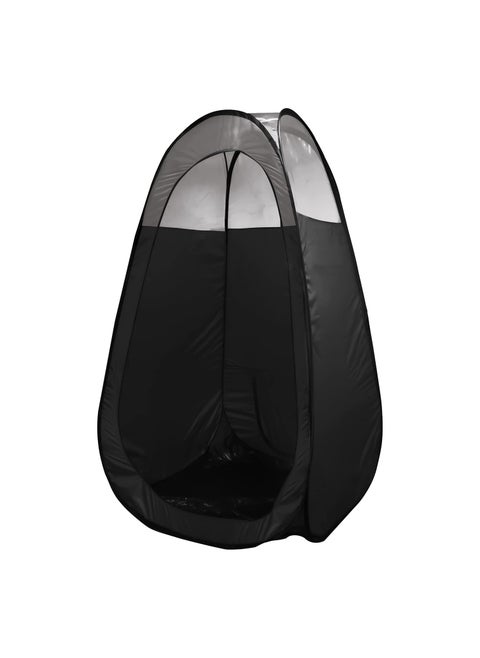 MineTan Spray Tan Folding Tent  Portable Lightweight Pop Up Tanning Unit With Carry Bag Black  13 Clear  Designed For Professional Use Mobile or Home Use Great for Mobile Spray Tanner Techs