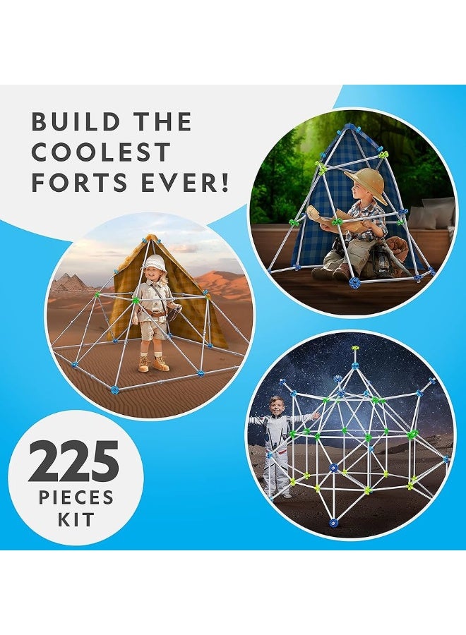 NATIONAL GEOGRAPHIC National Geographic Indoor Fort Building Kit - 225 Pieces for Creative Play, STEM Building Toys for Kids Ages 6-12, Blanket Fort (Amazon Exclusive)  - Image 1