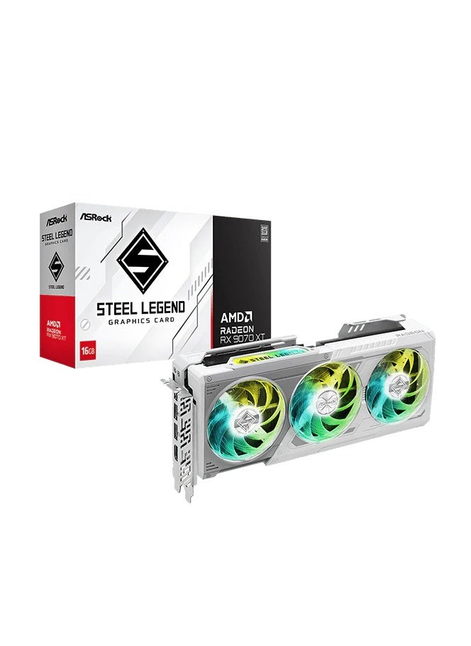 ASRock AMD Radeon™ RX 9070 XT Steel Legend 16GB 