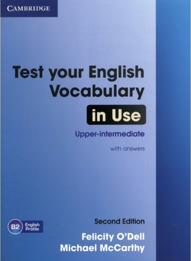 Test Your English Vocabulary in Use Upper intermediate Book with Answers - Paperback