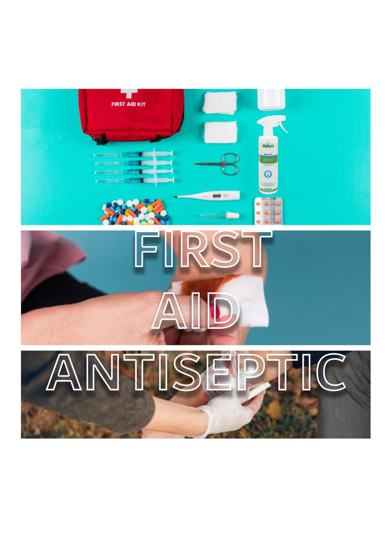 Sterilasafe - Sterilasafe Pure HP Food Grade, Hydrogen Peroxide 3%, H2O2, First Aid Antiseptic Spray, 500 ML - Image 1