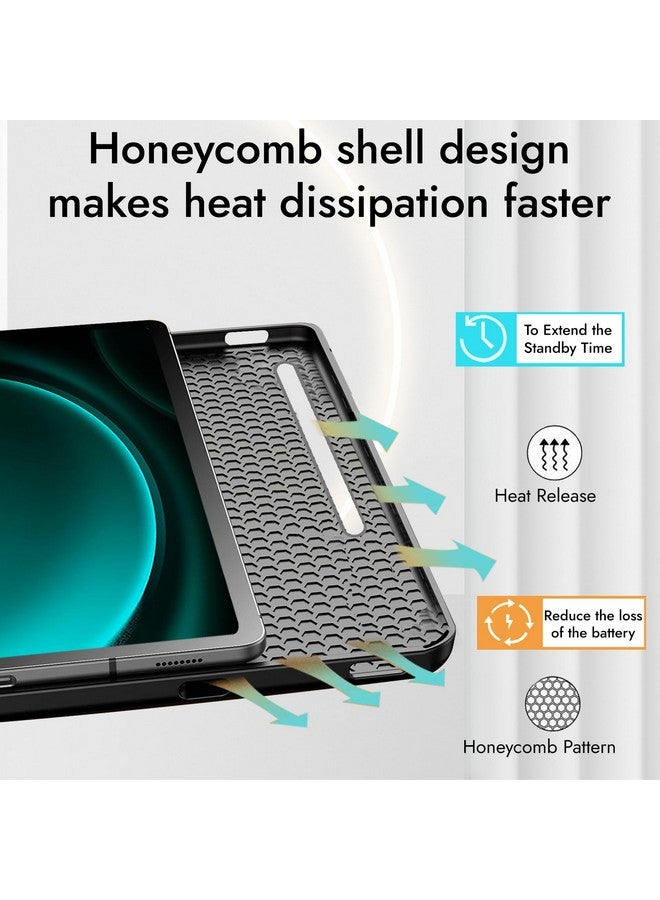 Robustrion Cover for Samsung Galaxy Tab S9 FE+ / Tab S10 Plus/Tab S9 Plus 12.4 inch Cover Case with [S Pen Holder] for Samsung Tab S9 FE Plus / S9+ / S10+ Tablet Cover [Auto Sleep/Wake] - Eiffel - Image 5