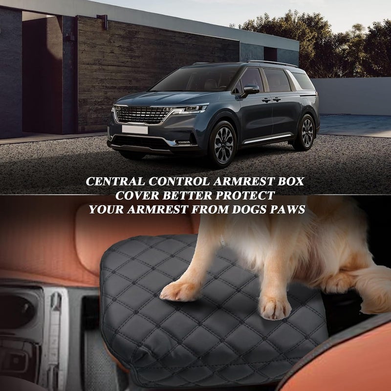 BIBIBO for 2023 2024 Kia Carnival Center Console Armrest Cover:Kia Carnival 2023 2024 Accessories 2022-2024 Kia Carnival KA4 Arm Rest Cover,Kia Carnival 2024 Console Cover,2024 Kia Carnival Armrest - Image 4