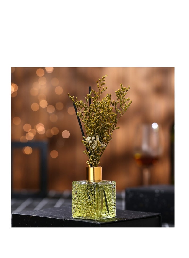 Blue Wind Chime Fraganced  80ml Flower Reed Diffuser Set Scent Diffuser With Sticks Home Fragrance Flower Diffuser For Home Office Bathroom Shelf 