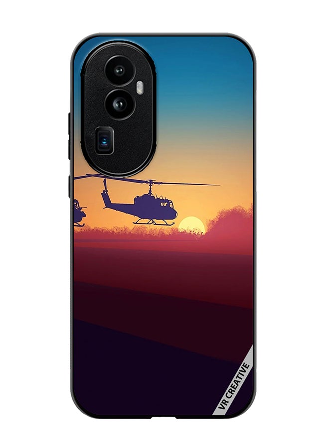 VR CREATIVE Protective Case Cover For Oppo Reno 10 Pro Plus Military Choppers Design Multicolour - Image 1