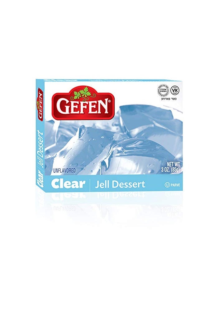 Gefen Clear Unflavored Jello 3oz 1 Pack - Image 1