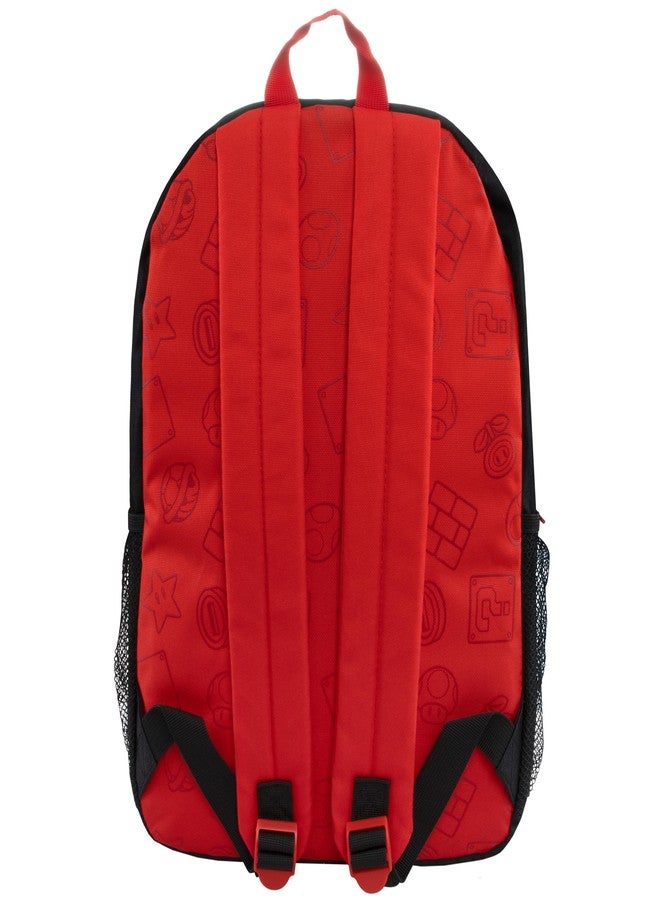 Super Mario Backpack | Boys School Bag | Boys Back Pack | Black One Size - Image 5