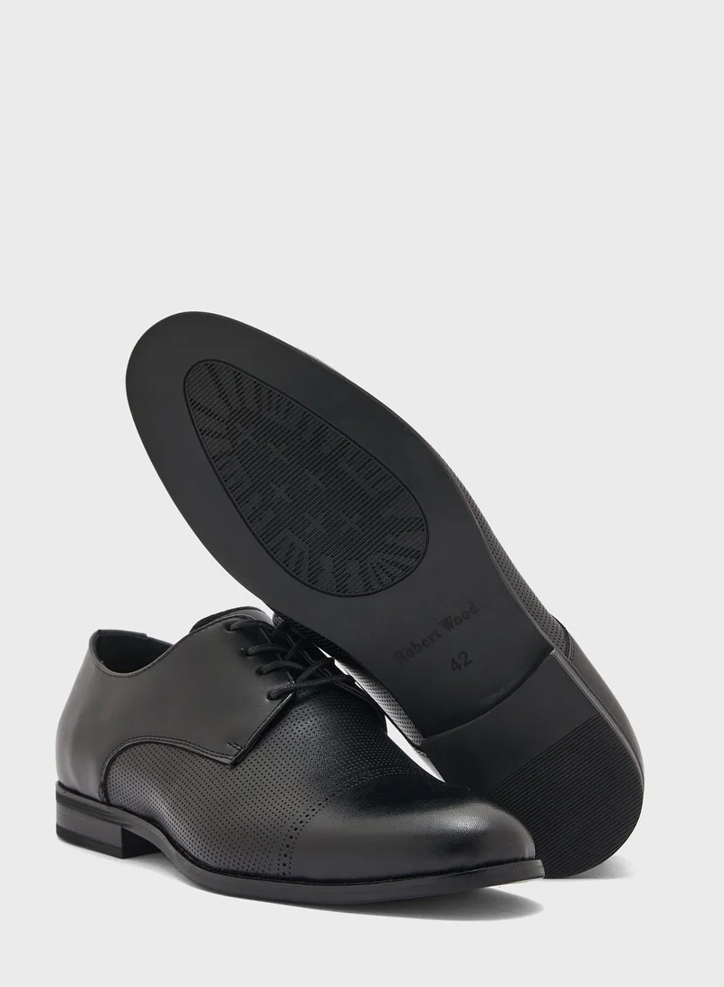 Robert Wood Perforated Formal Lace Up