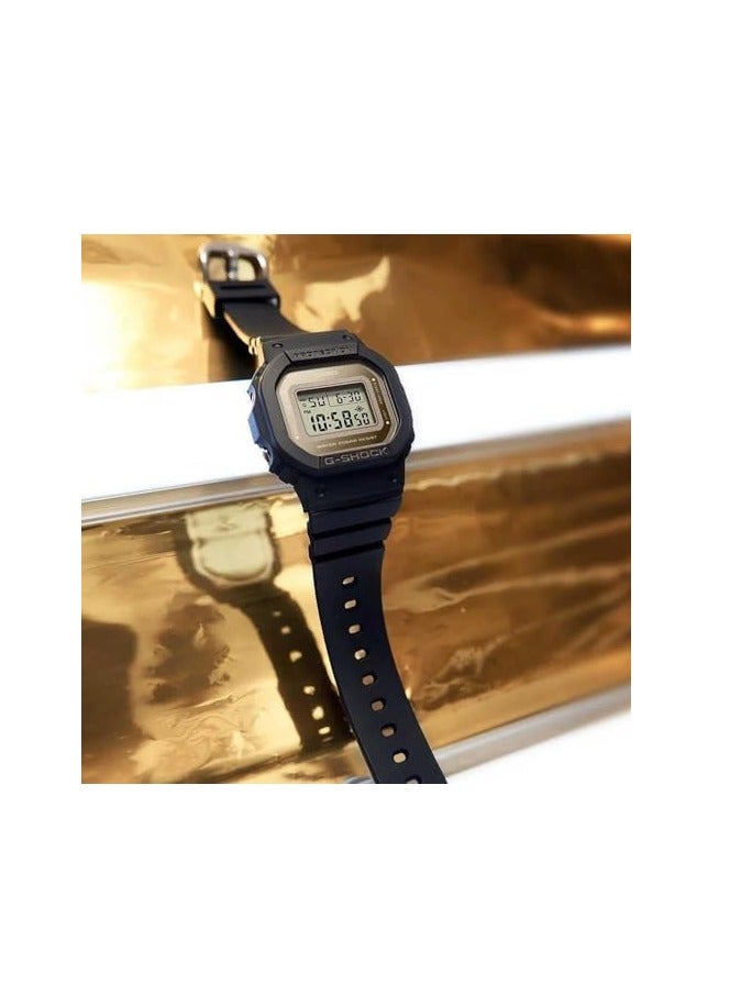 Casio G-Shock Watch - GMD-S5600-1DR Gold Dial, Black Band - Image 2