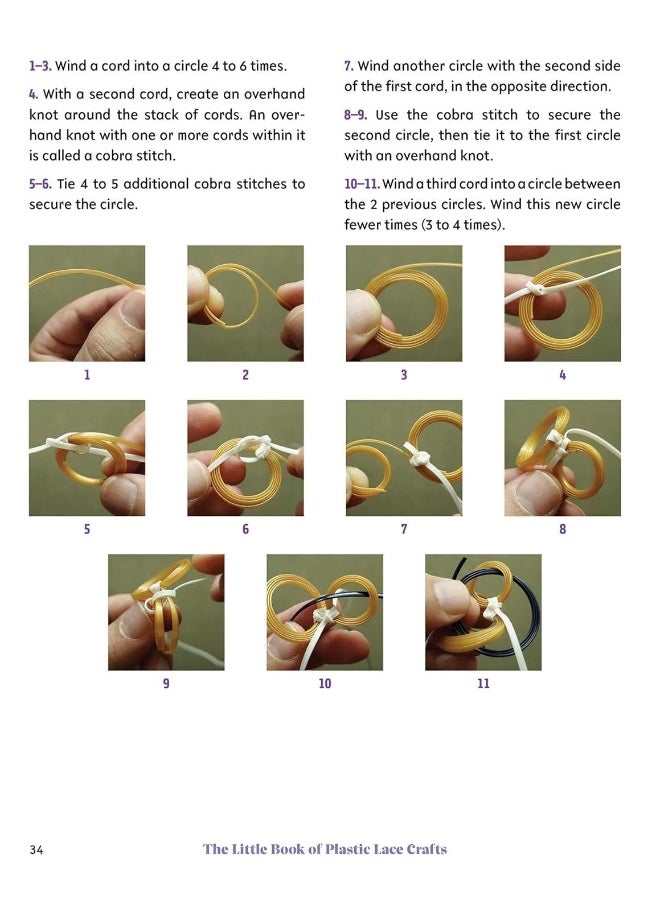 null - The Little Book of Plastic Lace Crafts: A Step-By-Step Guide to Making Lanyards, Key Chain - Image 1