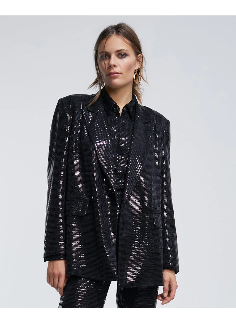 لولا كساديمونت Sequinned knit blazer